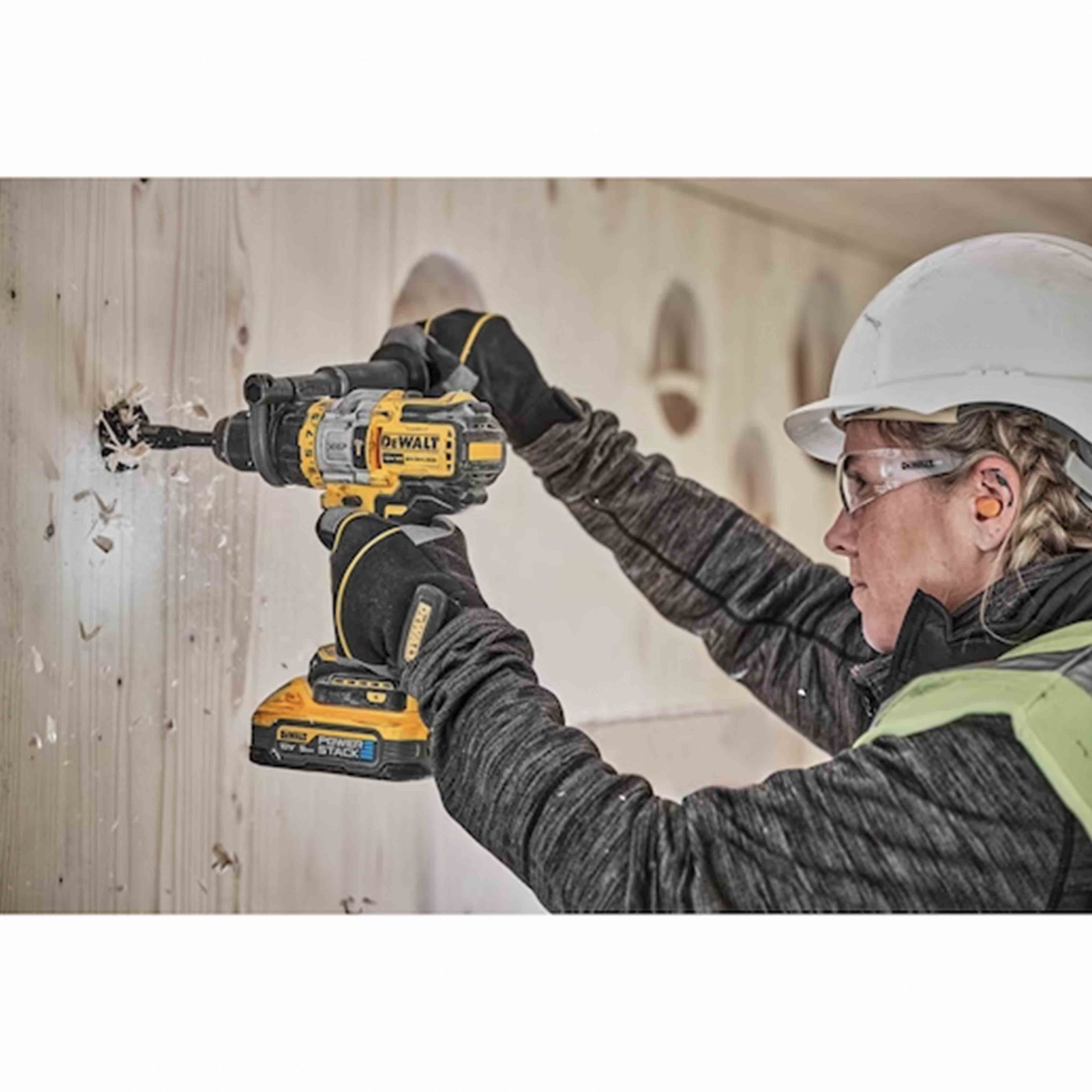 XRP Drill Driver - 3 Speed with XR 18v POWERSTACK Percussion with Brushless Motor with 1.5-13mm Metal Chuck in TSTACK CASE and ACCESSORIES - DeWALT - DCD1007H2T-QW XRP Drill Driver - 3 Speed with XR 18v POWERSTACK Percussion with Brushless Motor with 1.5-13mm Metal Chuck in TSTACK CASE and ACCESSORIES - DeWALT - DCD1007H2T-QW